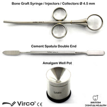 Load image into Gallery viewer, Dental Bone Syringe Bone Well Mixing and Bone Collector spatula Set of 3