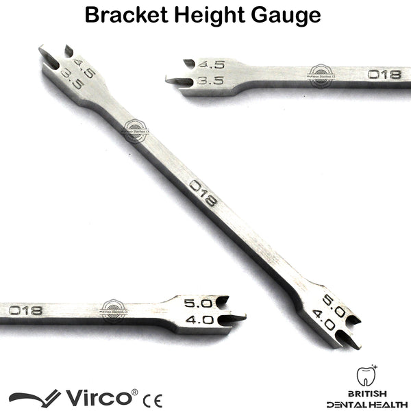 Dental Orthodontics Bracket Positioning Height Gauge Wick Type 3.5mm 5.0mm 018