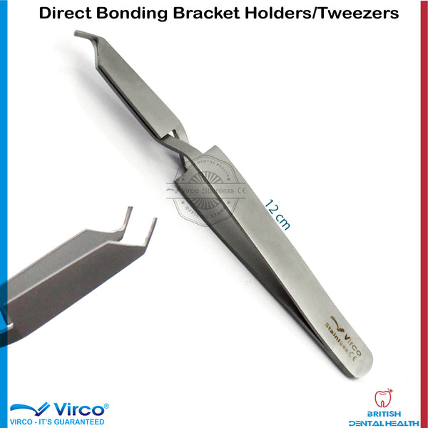 Dental Orthodontic Bracket Holding Removing Tweezers Reverse Action Direct Bond Bracket Tweezer Instrument
