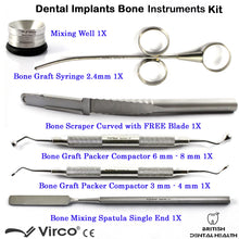 Load image into Gallery viewer, Dental Implant Bone Syringe Kit Syringe Amalgam Well Scraper Compactor Spatula Set of 6