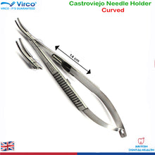 Load image into Gallery viewer, Castroviejo Needle Holder Curved 14cm