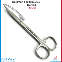 Load image into Gallery viewer, GOLDMAN FOX GUM SCISSORS CURVED