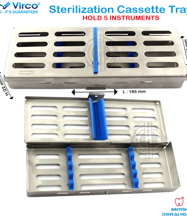 Dental Sterilization Cassette Rack Tray Hold 5  Surgical Instruments
