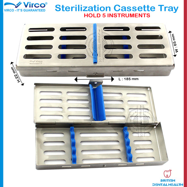 Sterilization Cassette Rack Tray Hold 5 & 10 Dental Surgical Ortho Tools
