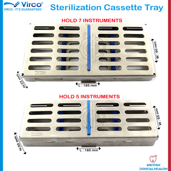 Sterilization Cassette Rack Tray Hold 5 & 7 Dental Surgical Ortho Tools