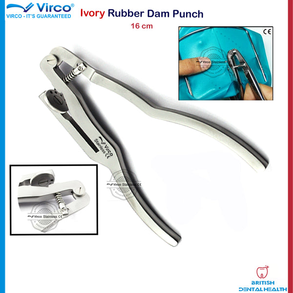 Restorative Rubber Dam Instrument Ainsworth Ivory Clamps Forceps Punch Frame Kit