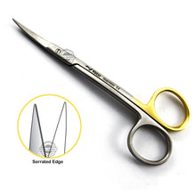 Load image into Gallery viewer, La Grange Double Curved Scissors Serrated