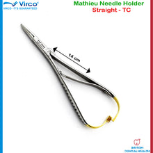 Load image into Gallery viewer, Noyes Scissors Castroviejo Needle Holder Mathieu Forceps Adson DeBakey Tweezers Set of 5