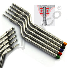 Load image into Gallery viewer, Dental Implantology Sinus Bone Elevation Osteotomes Convex Tip Set of 10 PCS