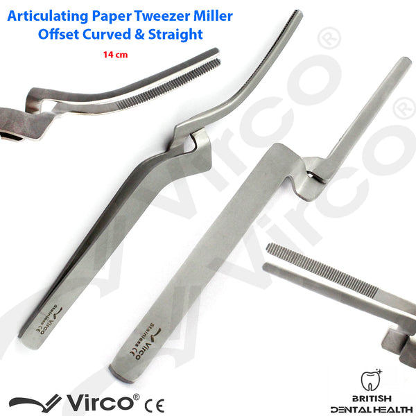 Articulating Paper Forceps Miller Offset, Straight Surgical Instruments Tweezers