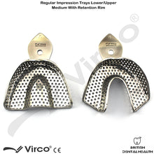 Load image into Gallery viewer, Dental Impression Trays Rim Lock Perforated Regular S, M, L Upper / Lower