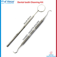 Load image into Gallery viewer, Dental Tooth cleaning kit Calculus Plaque Floss Remover Dentist tools Scraper