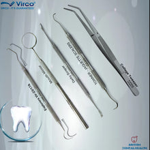 Load image into Gallery viewer, Dental Tooth cleaning kit Calculus Plaque Floss Remover Dentist tools Scraper