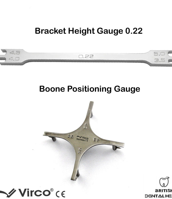 Bracket Height Gauge Wick Type & Boone Positioning Star Orthodontic Dental