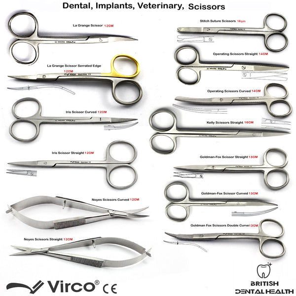 Surgical Dental Medical Implants Veterinary Operating Dissecting Lab Scissors