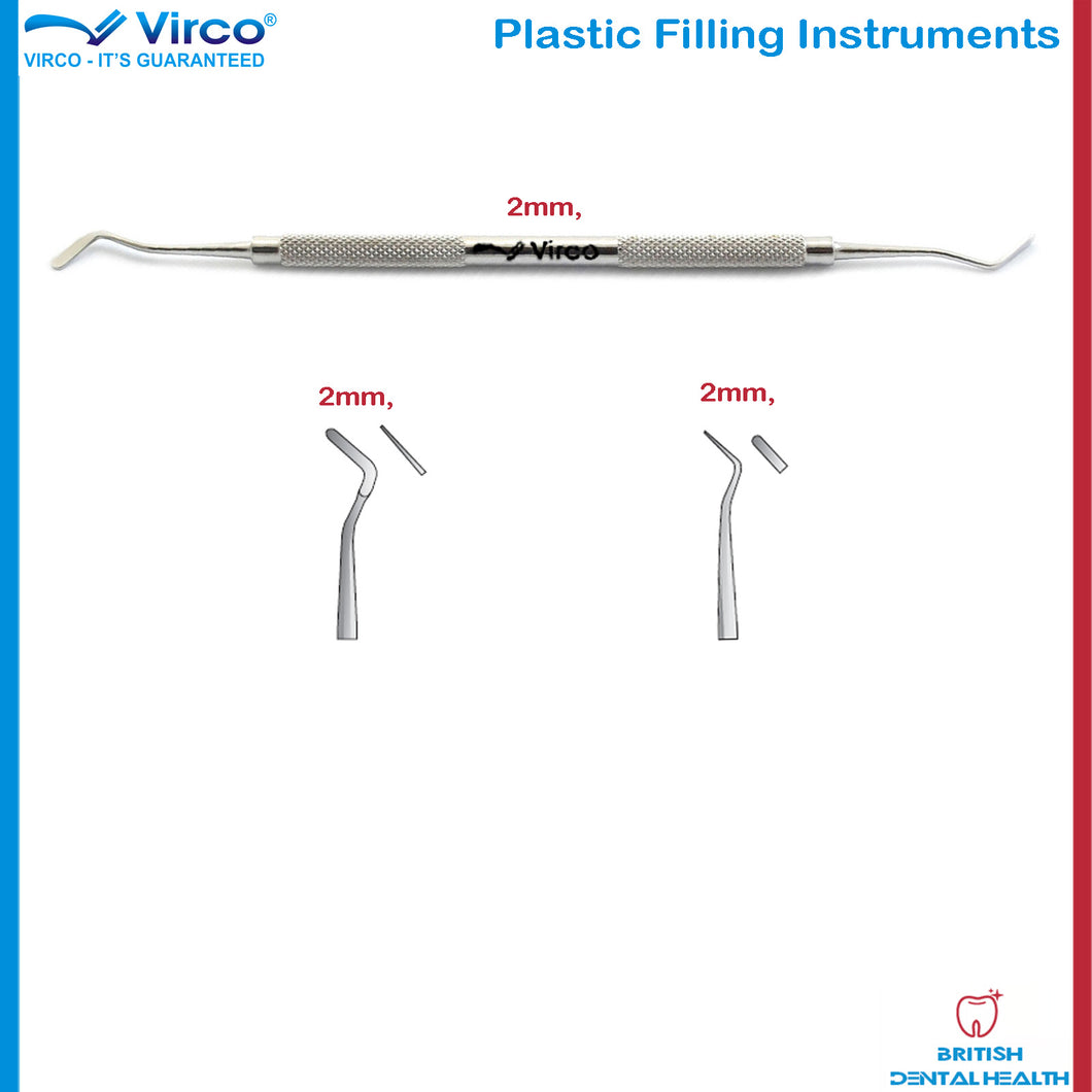 Dental Restorative Plastic filling instruments 2mm / Amalgam Plastic Filling