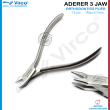 Load image into Gallery viewer, Aderer Three Prong 3 Jaw Plier Three Jaw Orthodontic Pliers Contouring Wires Bending Plier
