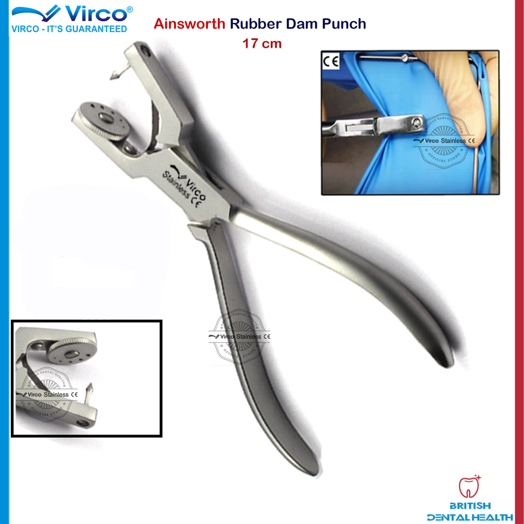 Ainsworth Rubber Dam Clamp Punch Forceps Endodontic Rubber Dam Instruments Pliers