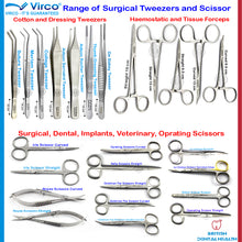 Load image into Gallery viewer, Surgical Veterinary Hemostat Clamps Locking Forceps Curved/Straight Tweezers Lab
