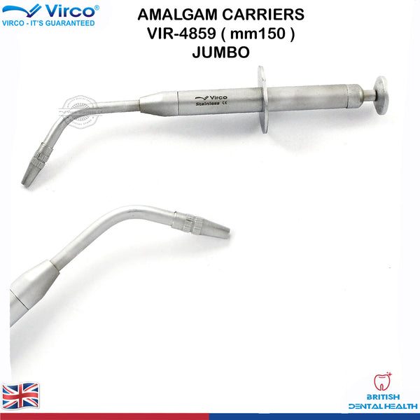 NEW Ortho Dental Amalgam Gun Swiss Amalgam Carrier Double End Set of 2 Steel