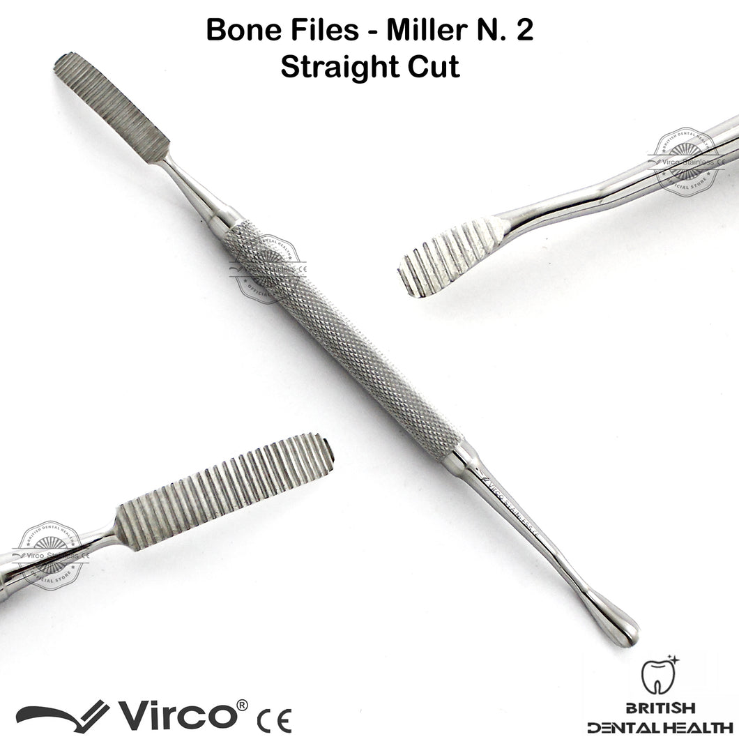 MILLER-COLBURN BONE FILE DOUBLE-ENDED DENTAL SURGICAL ORTHOPEDIC STAINLESS STEEL