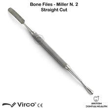 Load image into Gallery viewer, MILLER-COLBURN BONE FILE DOUBLE-ENDED DENTAL SURGICAL ORTHOPEDIC STAINLESS STEEL
