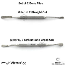 Load image into Gallery viewer, 2X Miller Colburn Bone Files Final Smoothing Bones Tool Surgical Orthopedic
