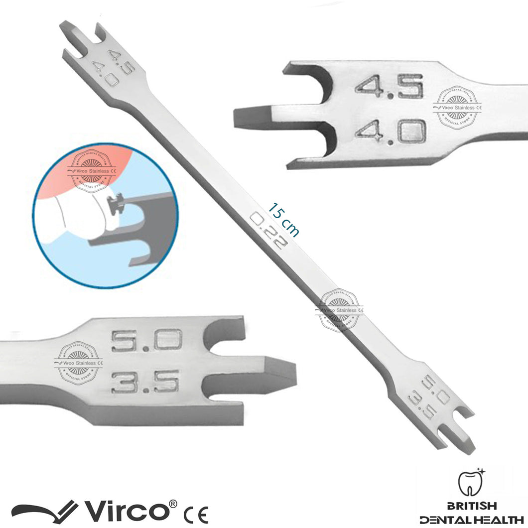 Dental Orthodontic Bracket Positioning Height Gauge Wick Type 3.5mm-5mm 0.22