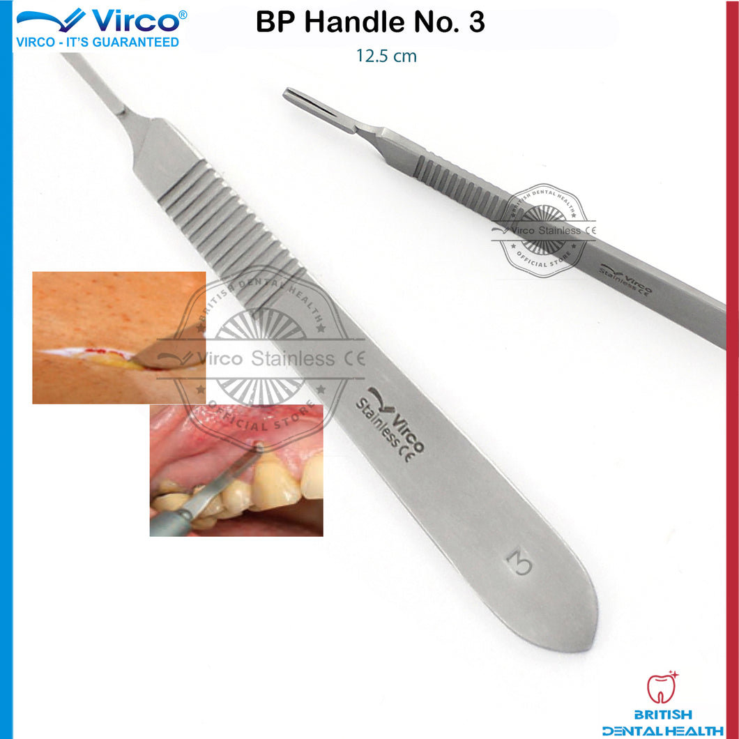 Dental Surgical Scalpel Handle No 3, BP Handle, Scalpel Blade Handle