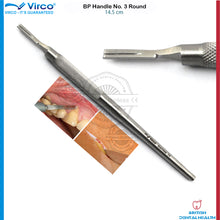 Load image into Gallery viewer, Dental Surgical Scalpel Handle No 3 Rotatable, BP Handle, Scalpel Blade Handle
