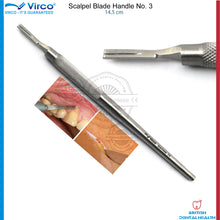 Load image into Gallery viewer, Dental Surgical Scalpel Handle No 4, No 3 Rotatable Round, BP Handle, Scalpel Blade Handle
