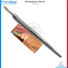 Load image into Gallery viewer, Dental Surgical Scalpel Handle No 3 Round, BP Handle, Scalpel Blade Handle
