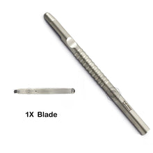 Load image into Gallery viewer, Bone Scraper Bone Straight with Blade
