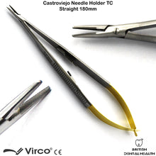 Load image into Gallery viewer, Dental Castroviejo Needle Holder Noyes Spring Suture Scissor Microsurgical
