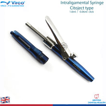 Load image into Gallery viewer, Dental Anesthetic Intraligamental Syringe 1.8ml Citojet Type Aluminum Blue
