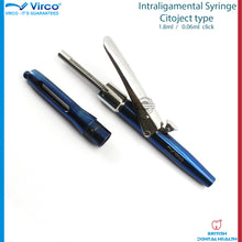 Load image into Gallery viewer, Dental Anesthetic Intraligamental Syringe 1.8ml Citojet Type Aluminum Blue
