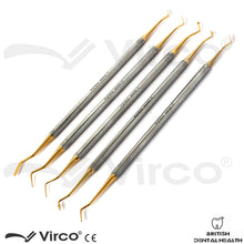 Load image into Gallery viewer, 5 Pcs Set Composite Instruments Gold Complete Set Anterior Posterior Dentistry
