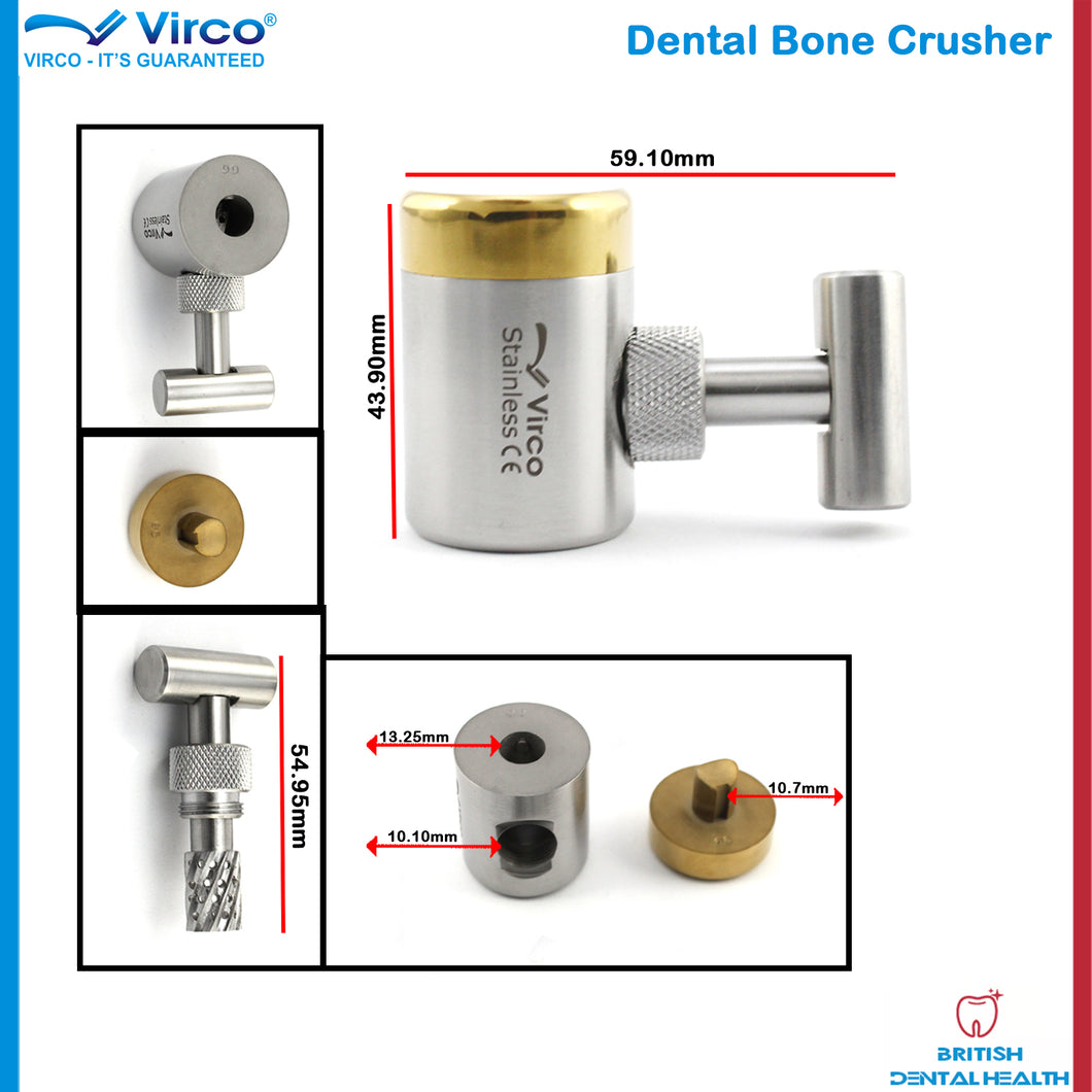 Dental Bone Crusher Cracker Miller Implant Grinder Augmentation Bone Tools