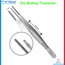 Load image into Gallery viewer, Dental Surgical Cotton Tweezers | De Bakey Tweezers | Atraumatic tissue tweezer
