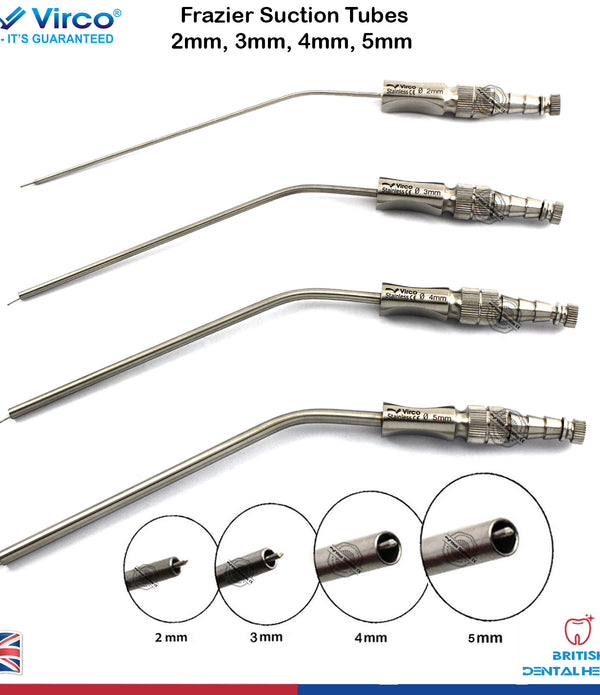 Dental Diagnostic Surgical ENT Instruments Frazier Suction Tube Aspirator Tubes