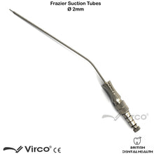 Load image into Gallery viewer, Dental Surgical Bone Frazier Suction Tube Ø 2mm Aspirator ENT Diagnostic Tools
