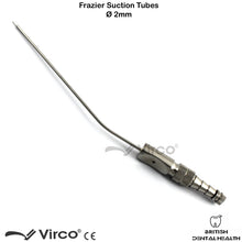 Load image into Gallery viewer, Dental Surgical Bone Frazier Suction Tube Ø 2mm Aspirator ENT Diagnostic Tools
