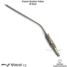 Load image into Gallery viewer, Dental Surgical Bone Frazier Suction Tube Ø 3mm Aspirator ENT Diagnostic Tool
