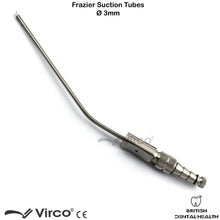 Load image into Gallery viewer, Dental Surgical Bone Frazier Suction Tube Ø 3mm Aspirator ENT Diagnostic Tool
