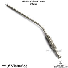 Load image into Gallery viewer, Dental Surgical Bone Frazier Suction Tube Ø 4mm Aspirator ENT Diagnostic Tool
