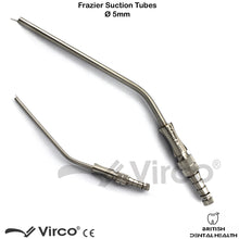 Load image into Gallery viewer, Dental Surgical Bone Frazier Suction Tube Ø 5mm Aspirator ENT Diagnostic Tool
