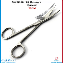 Load image into Gallery viewer, GOLDMAN FOX GUM SCISSORS CURVED SURGICAL DENTAL VETERINARY IMPLANTS NEW
