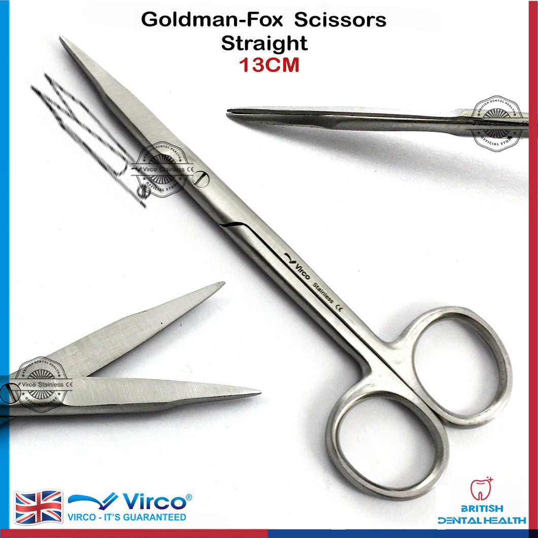 GOLDMAN FOX GUM SCISSORS STRAIGHT SURGICAL DENTAL VETERINARY IMPLANTS