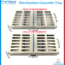 Load image into Gallery viewer, Sterilization Cassette Rack Tray Hold 7 &amp; 10 Dental Surgical Ortho Tools
