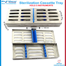 Load image into Gallery viewer, Sterilization Cassette Rack Tray Hold 5 &amp; 10 Dental Surgical Ortho Tools
